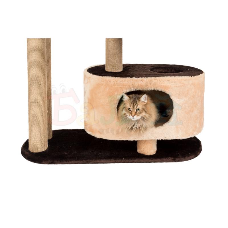 Домик для кошек с лежанкой и гамаком Балуй-02 джут