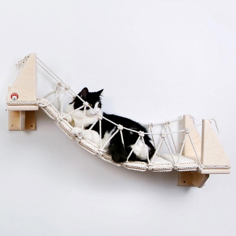 Мостик-лесенка с перилами для кошки "Путь ниндзя-2"