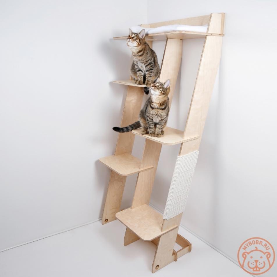 Напольный универсальный стеллаж для кошек «Котовасия»