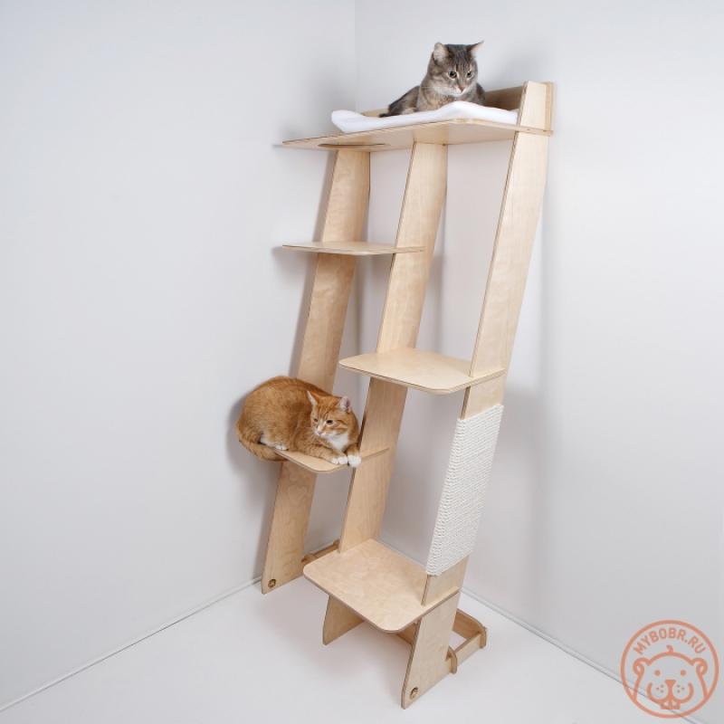 Напольный универсальный стеллаж для кошек «Котовасия»