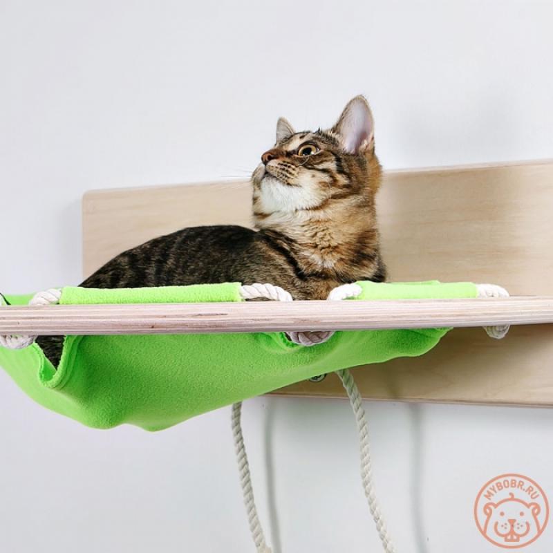 Гамак с флисовой лежанкой для кошек Кусиро