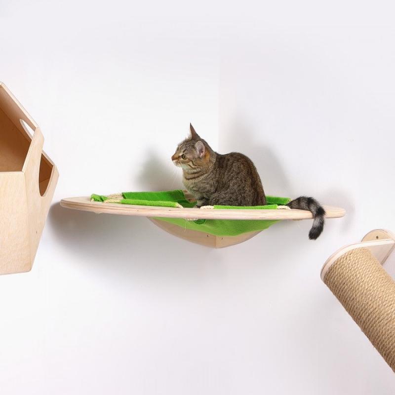 Гамак для кошки подвесной угловой Ханмокку