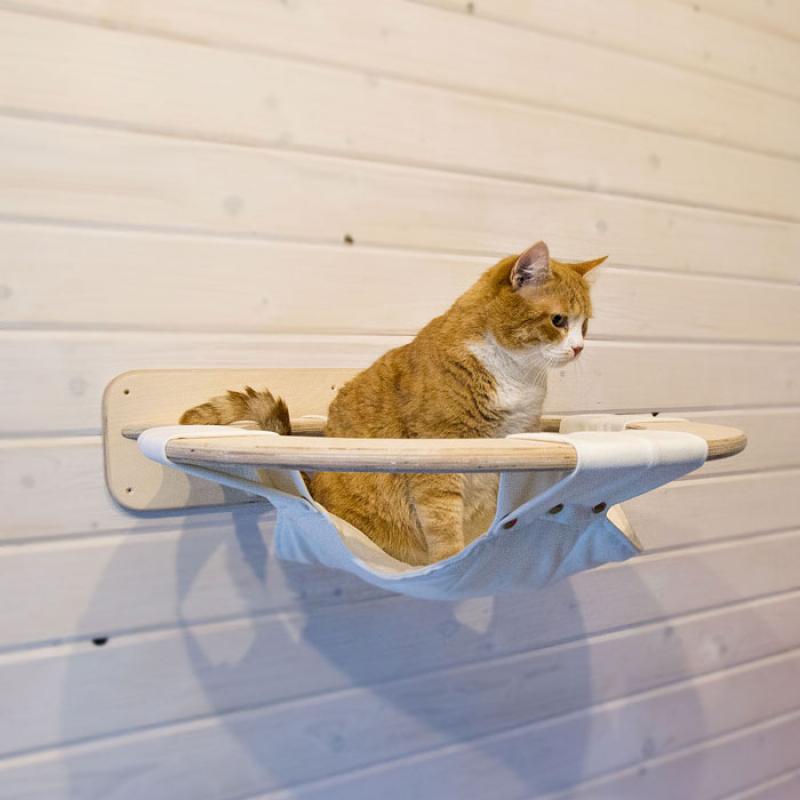 Подвесной настенный гамак для кошек "Ясуми"