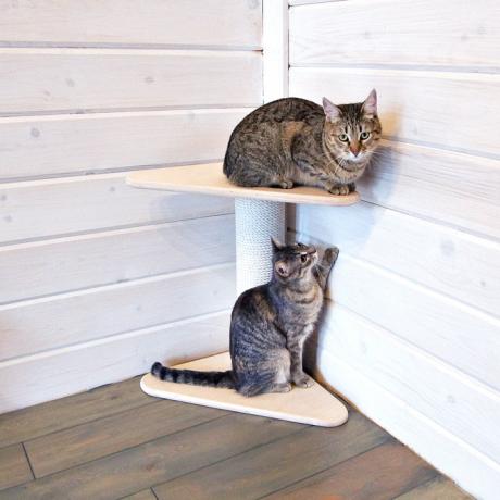 Когтеточка-столбик лежанка для кошек Йорокоби