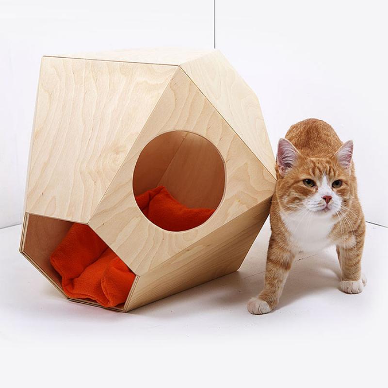 Игровой комплекс для кошек Тенсай, деревянный