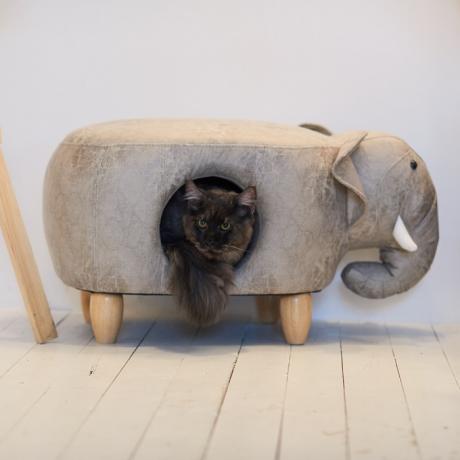 Домик-пуфик для кошек Слон